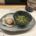 斗南 - お通し。ホタテうまいよ