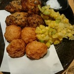 魚Bar 一歩 - さつま揚げ えびしんじょう とうもろこしのかき揚げ 4人前