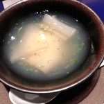 野嵯和 - 蒸し鮑と白だつの椀