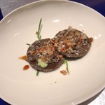 野嵯和 - 琵琶湖の稚鮎を解して伸ばして焼いた皿