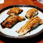 すし捨 - うなぎと穴子「暖かいうちにお召し上がり下さい」