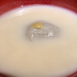 御料理 光安 - 留椀・蕎麦がきの白味噌仕立て