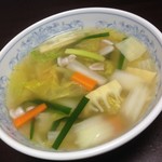 生駒軒 - 野菜スープ ¥500