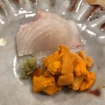 うを徳 - 淡路島産ホシガレイ&利尻産赤海胆