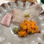 うを徳 - 淡路島産ホシガレイ&利尻産赤海胆