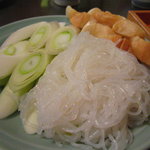 桜なべ　みの家 - 千住の葱卸しの葱・麩・白滝　ｂｙ すぷちん