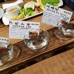 酒BAR 彩鶴 - 「地酒飲み比べセット」プレミアム