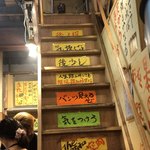 定食酒場食堂 - 急階段なのでパンツ見えます