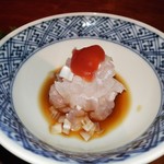 中島町倶楽部 - 中津の鱧、ちり酢、梅肉