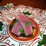 中島町倶楽部 - 熊本赤牛のイチボ、モロミ山椒ソース