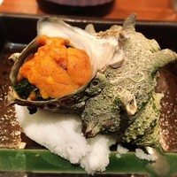 日本橋逢坂 - さざえの海苔焼き