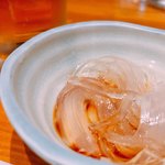 88103844 - ♦︎生ビール中550円
                      寒天こんにゃくはサービスで付いてきます。お酢が効いてて美味い！