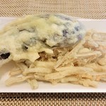 鳥富士 - なす天＆ごぼうかき揚げ
