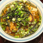 だしと薬味でいただきます♪