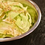 cabbage with salt sauce