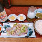 山形屋食堂 - ♦︎日替わり定食700円
            アジの刺身