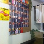 麺や庄の - 今までの月替わりのメニューが壁に