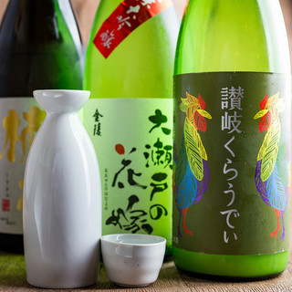香川の酒蔵・川鶴、金陵、綾菊の日本酒を取り揃えています(^^