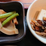 仙人小屋 - 山菜小鉢。