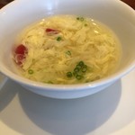 孝蘭 - 海鮮かけ飯の溶き卵スープ