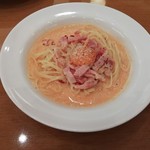 ポポラマーマ - ヨード卵光のレッドカルボナーラ（８１０円）