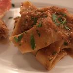 トラットリア トマティカ - ワタリガニトマトソースのパッパルデッレ