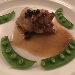 トラットリア トマティカ - ウズラのローストグリーンペッパーソース