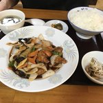 龍喜 - 黒酢酢豚定食