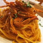[Lunch] Blue crab tomato cream pasta!