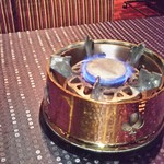 瀬里奈 - しゃぶしゃぶの鍋のコンロです。