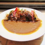 カレーハウス神戸屋 - ナスと挽き肉のカレー。720円