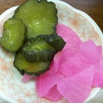 ニコニコ亭 - ラーメンセット③の漬け物