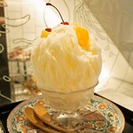 お茶と酒 たすき - 杏仁豆腐の白くま