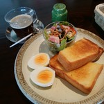 KYU CAFE - モーニング「トーストセット」