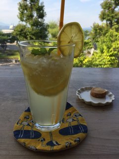Mado cafe - 生レモンスカッシュ。