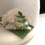 旬楽幸味 - 氷の「かまくら」のような器は手製です、使いまわしはできない手間暇の掛かる作品です（２０１８．６．２５）