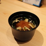 酒・肴・天ぷら 鮨かど - 味噌汁☆