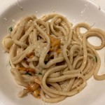 ウシマル - あんず茸のパスタ