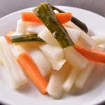 Awana root vegetables pickled in sweet and sour vinegar