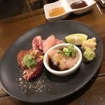 ココロ - 鶏刺し盛り合わせ