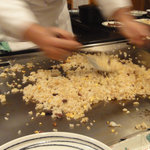 鉄板焼 さざんか - ガーリックライス