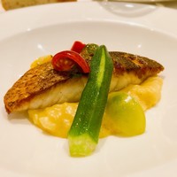 東京會舘 銀座スカイラウンジ - 真鯛のポワレ スパイス香るリゾット添え