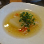 蕎麦ひら井 - 冬瓜のカニあんかけ