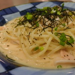 鎌倉パスタ - 明太子とやりいかの濃厚クリームパスタ焼きのり風味