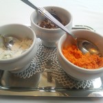 野菜料理３種　こんな感じで供されます