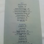 レストラン アルティザン（restaurant Artisan） - アペリティフとノンアルコールドリンクのリスト