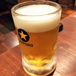 韓’S - 生ビール600円。