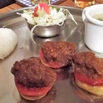 マトンアサドのセット 610円