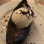 ビストロひつじや - 焼きバナナのデザート