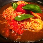 麦酒倶楽部 ポパイ - 焼きトマトの冷製パスタ